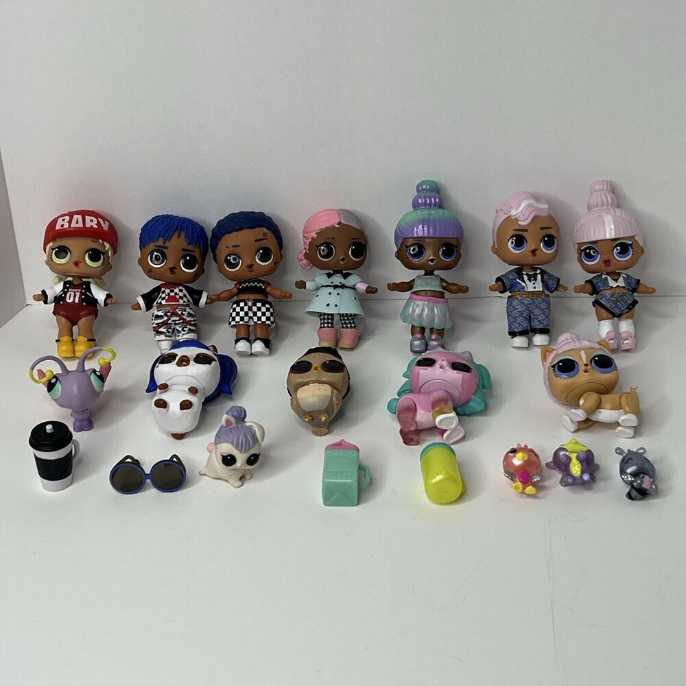 LOL Surprise Dolls Accessories Lot of 20 Assorted Animals Hatchimals Figures